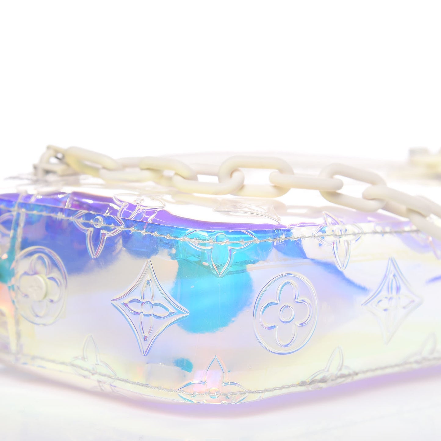 PVC Monogram Pochette Volga Iridescent Prism