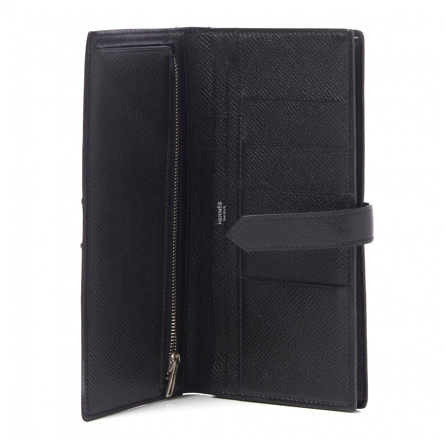 Hermes Epsom Bearn Gusset Wallet Black 6 of 7