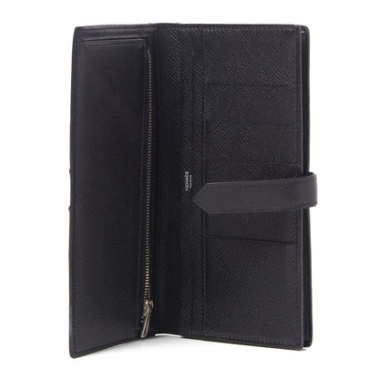 Hermes Epsom Bearn Gusset Wallet Black 6 of 7