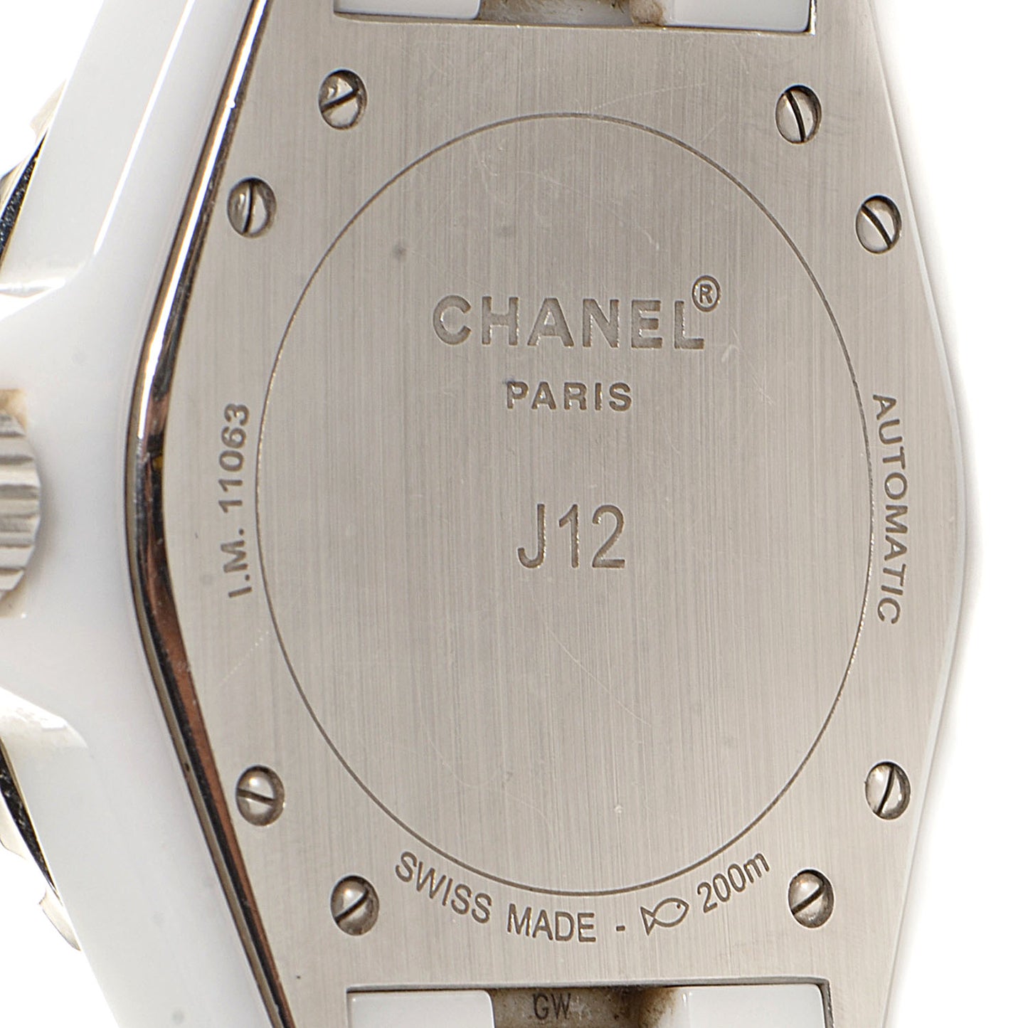 Stainless Steel Ceramic 38mm J12 Automatic Watch White
