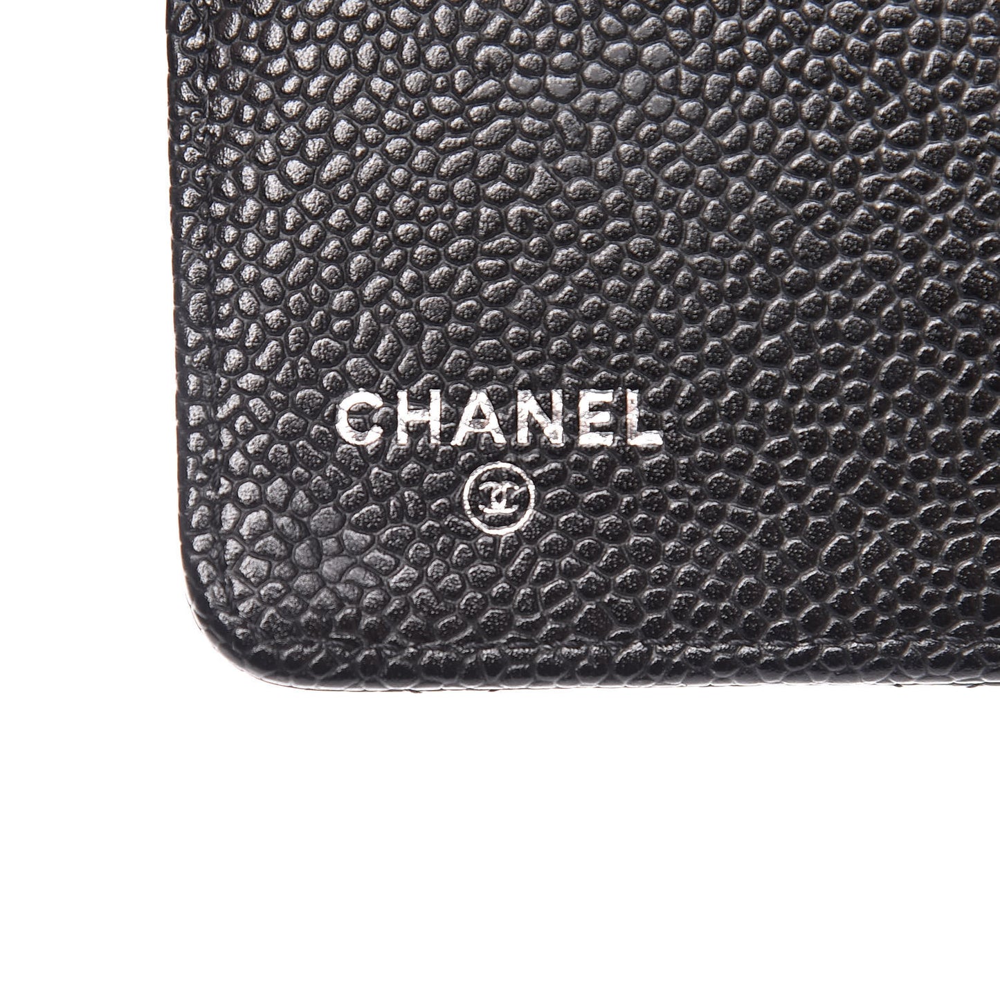 Caviar Quilted Medium Agenda Cover Black