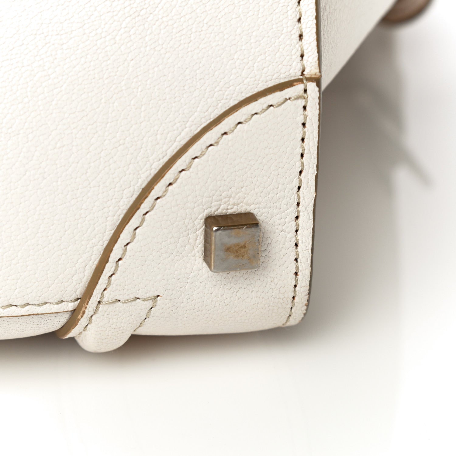 Celine Goatskin Mini Luggage White 29 of 33