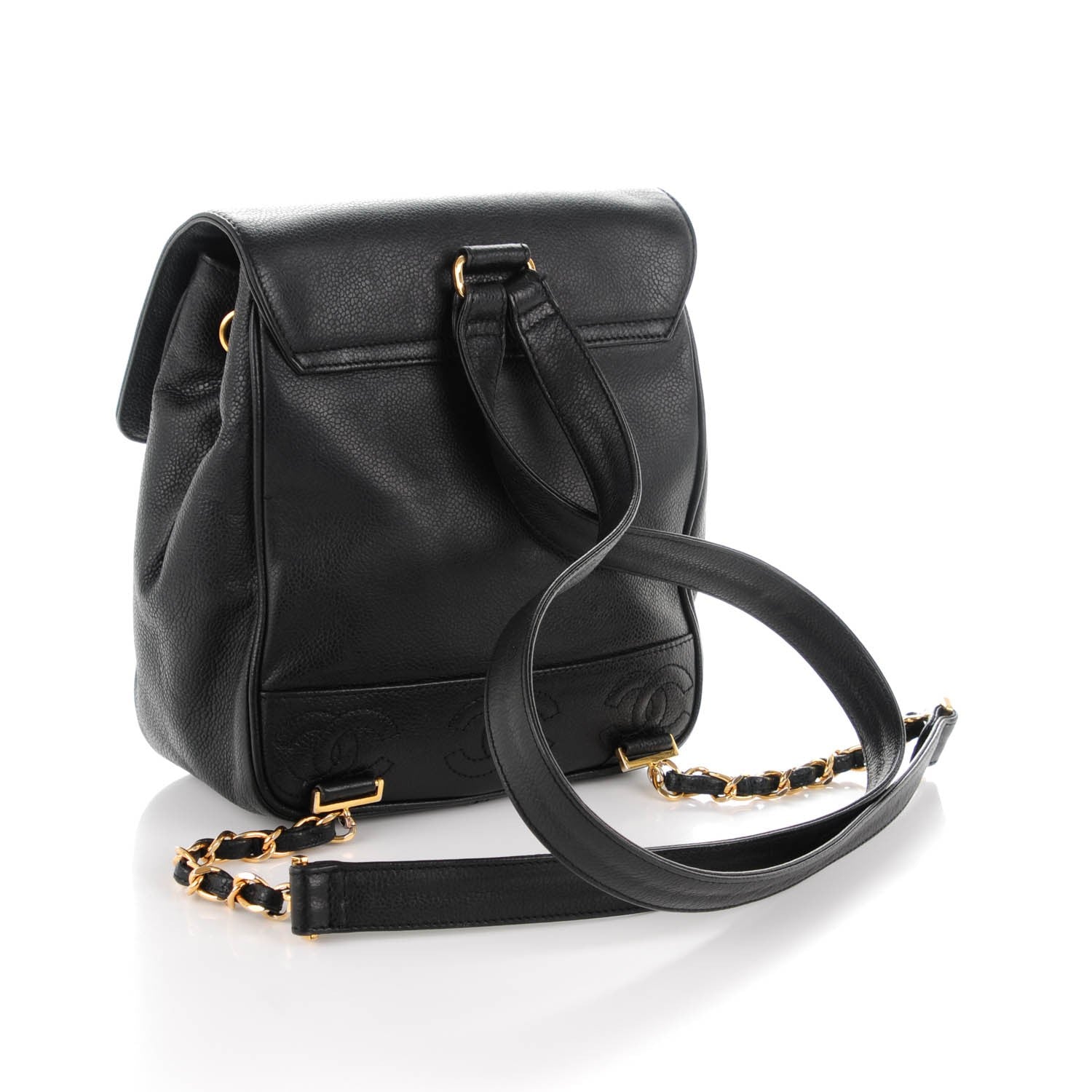 Chanel Caviar CC Backpack Black 3 of 7