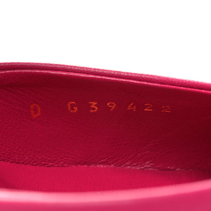 Chanel Lambskin Cap Toe Open Wedge 39.5 Fuchsia Black 6 of 9