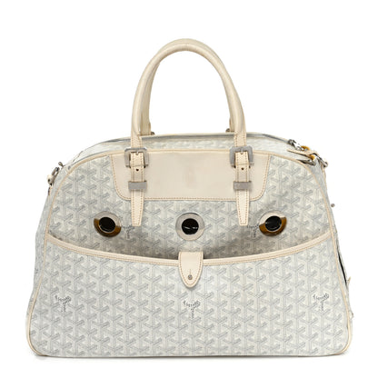 Goyard Goyardine Sac Hulot Pet Carrier PM White 1 of 13