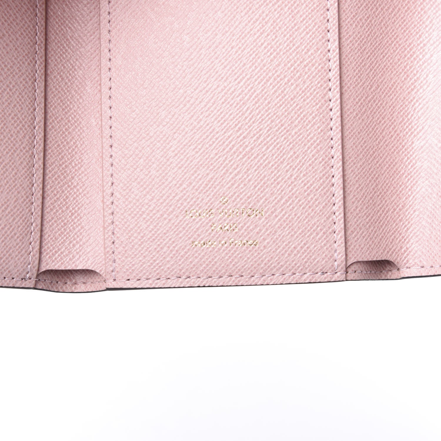 Louis Vuitton Damier Ebene Victorine Wallet Rose Ballerine 5 of 6