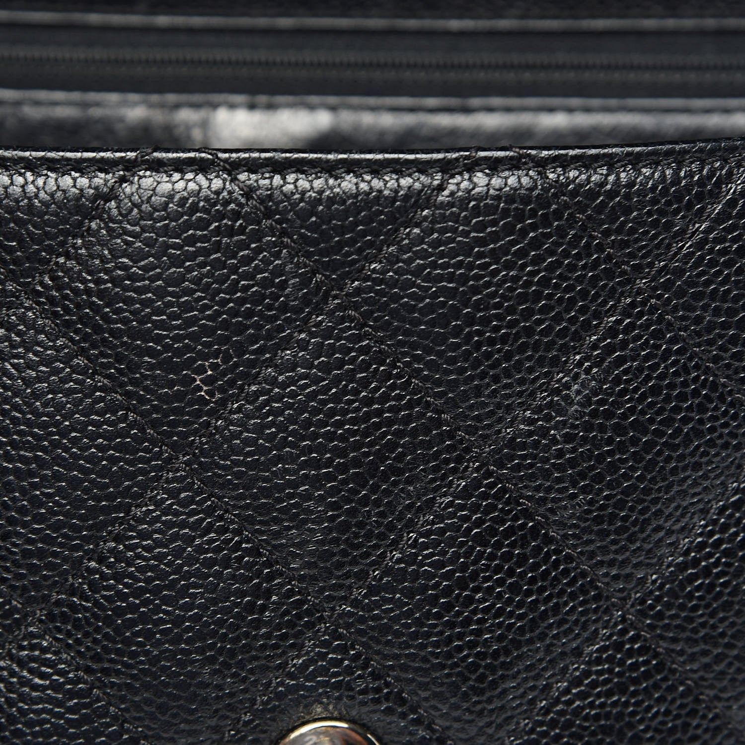 Chanel Caviar Quilted Jumbo Kelly Flap Black 9 of 18