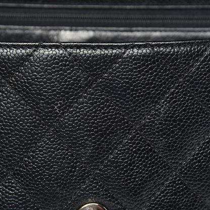 Chanel Caviar Quilted Jumbo Kelly Flap Black 9 of 18