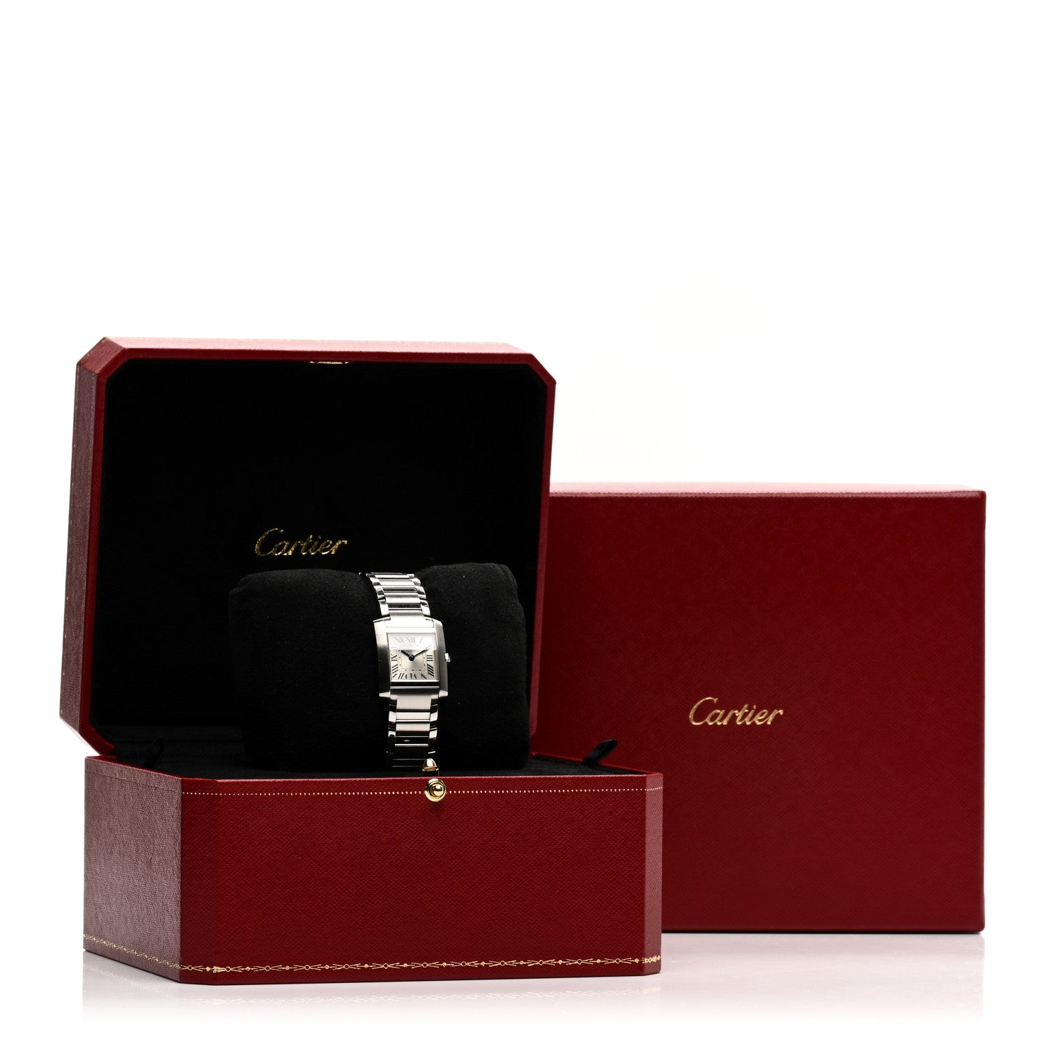 Cartier Stainless Steel 21mm Tank Francaise Quartz Watch Silver 5 of 5