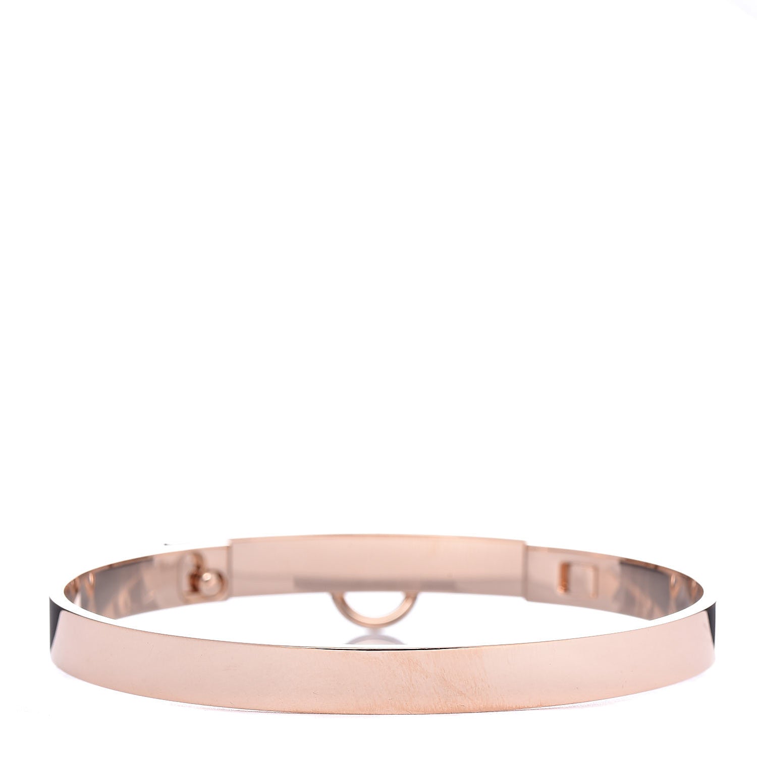 Hermes 18K Rose Gold PM Collier De Chien Bracelet SH 3 of 5