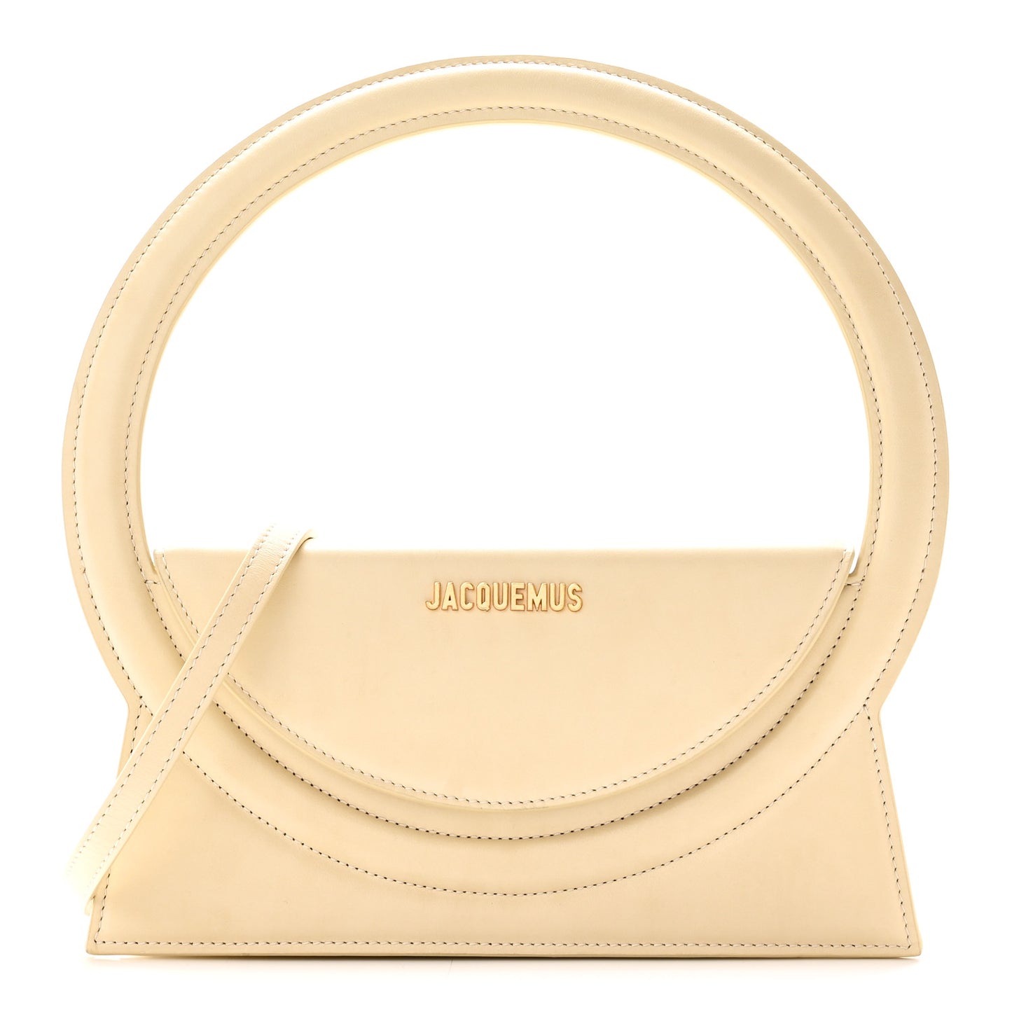 Smooth Calfskin Le Sac Rond Ivory