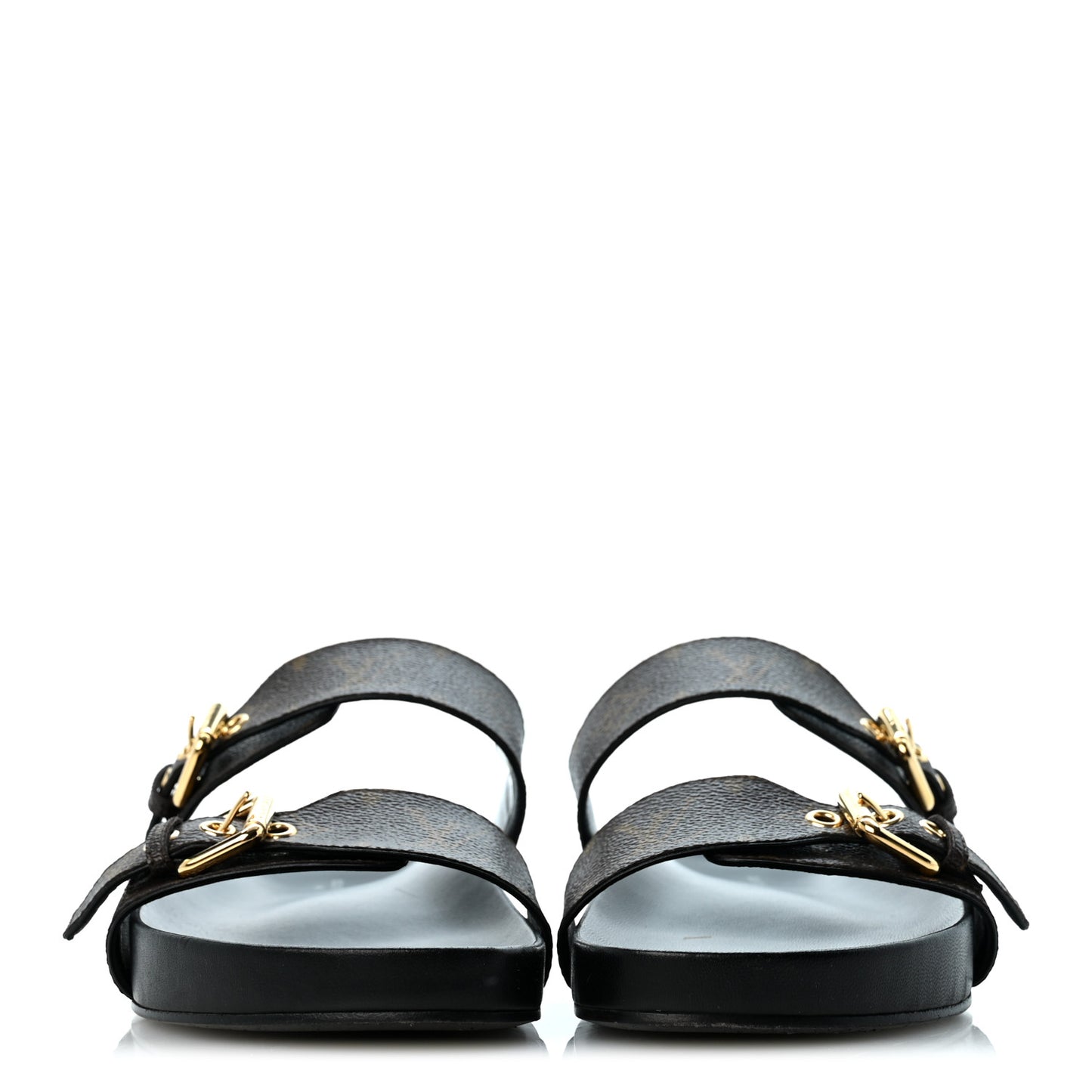 Monogram Bom Dia Mule Sandals 40 Black
