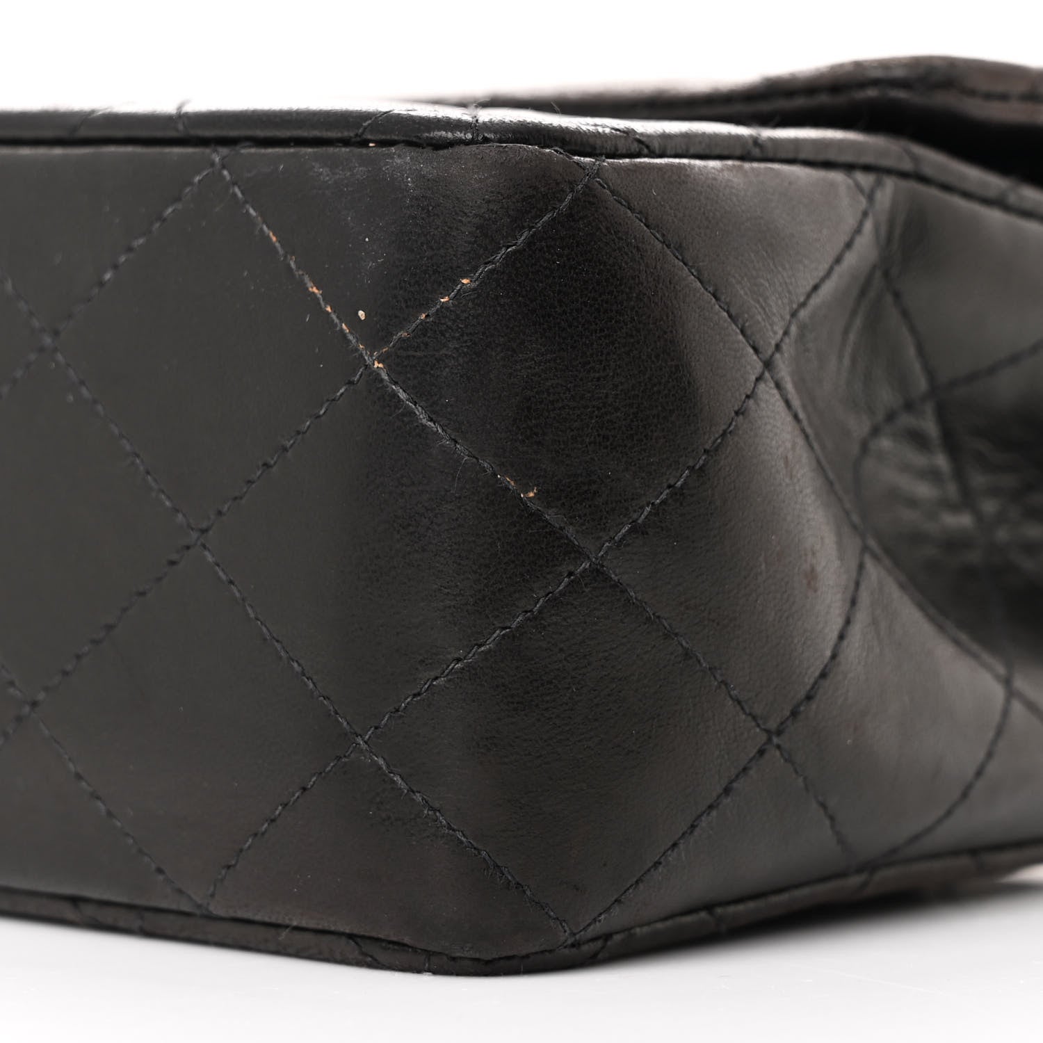 Chanel Lambskin Quilted Medium Double Flap Black 11 of 14