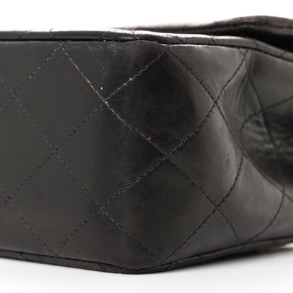 Chanel Lambskin Quilted Medium Double Flap Black 11 of 14
