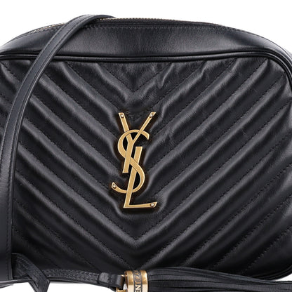 Saint Laurent Calfskin Matelasse Monogram Lou Camera Bag Black 8 of 10