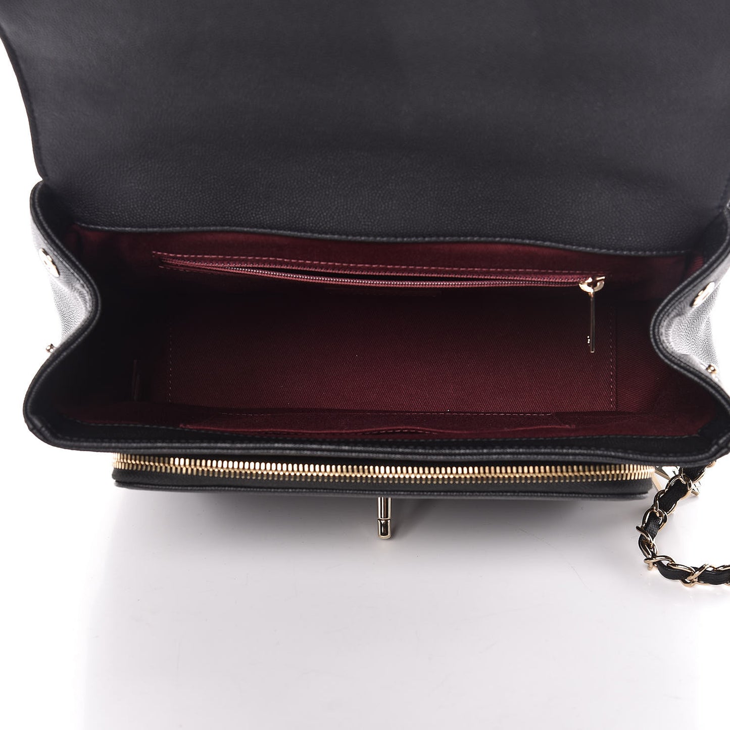Caviar Quilted Large Business Affinity Flap Black