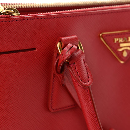 Prada Saffiano Lux Medium Galleria Double Zip Tote Fuoco 19 of 19