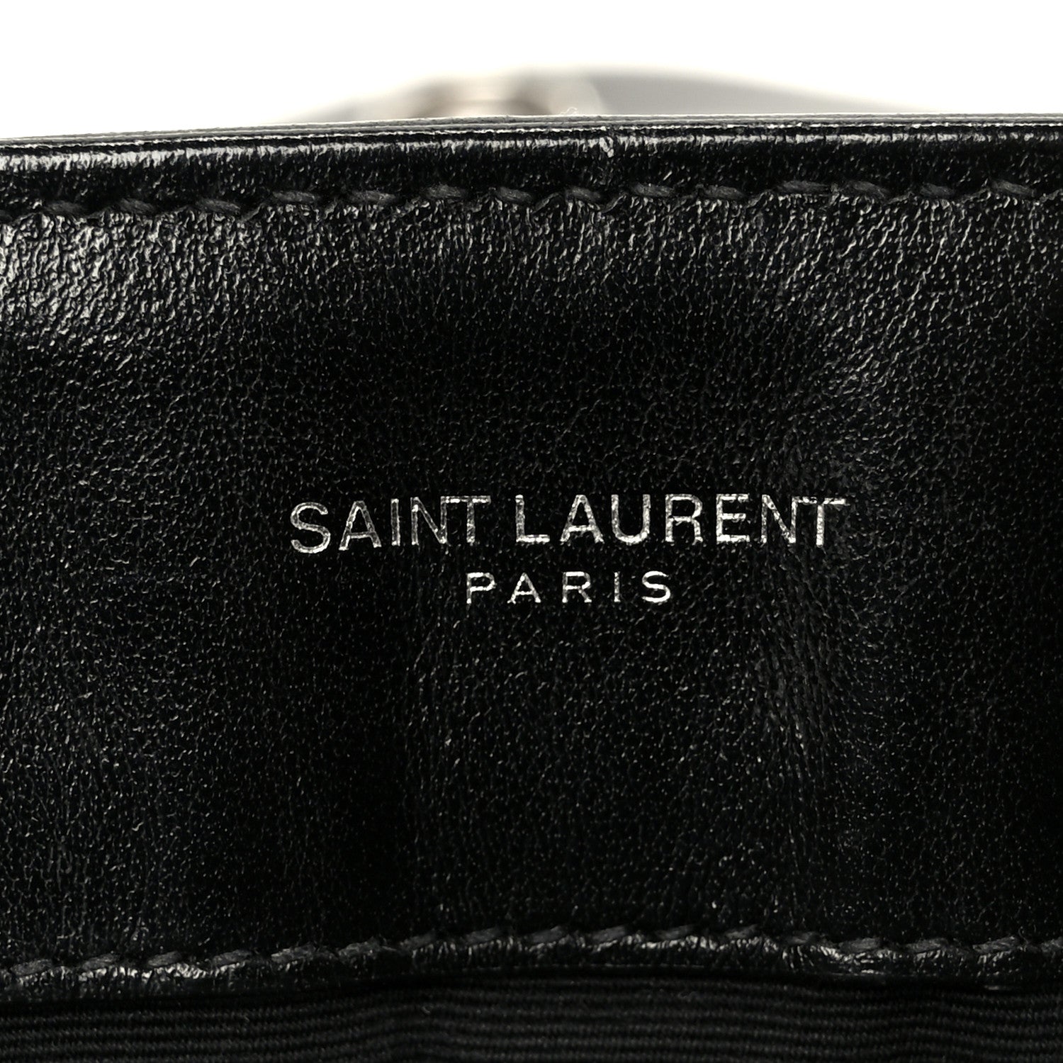 Saint Laurent Calfskin Y Quilted Monogram Medium Loulou Chain Satchel Black 5 of 11