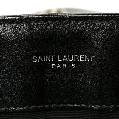 Saint Laurent Calfskin Y Quilted Monogram Medium Loulou Chain Satchel Black 5 of 11