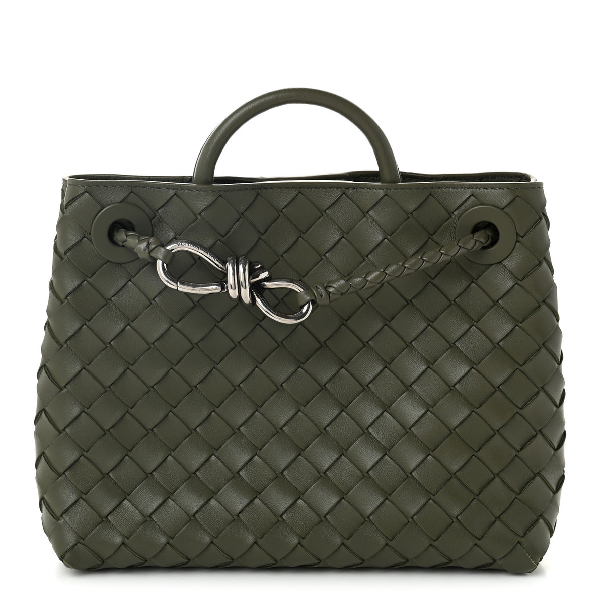 Nappa Intrecciato Small Andiamo Shoulder Bag Pickle