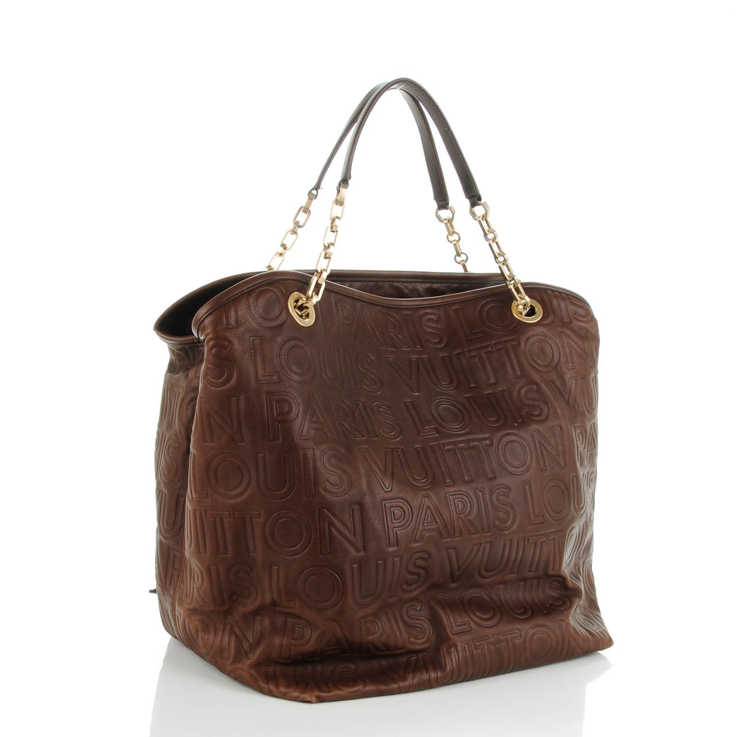 Louis Vuitton Monogram Paris Souple Whisper GM Chocolate 3 of 9