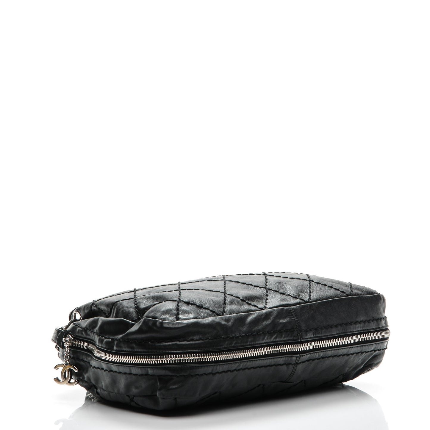Lambskin Expandable Tote Black