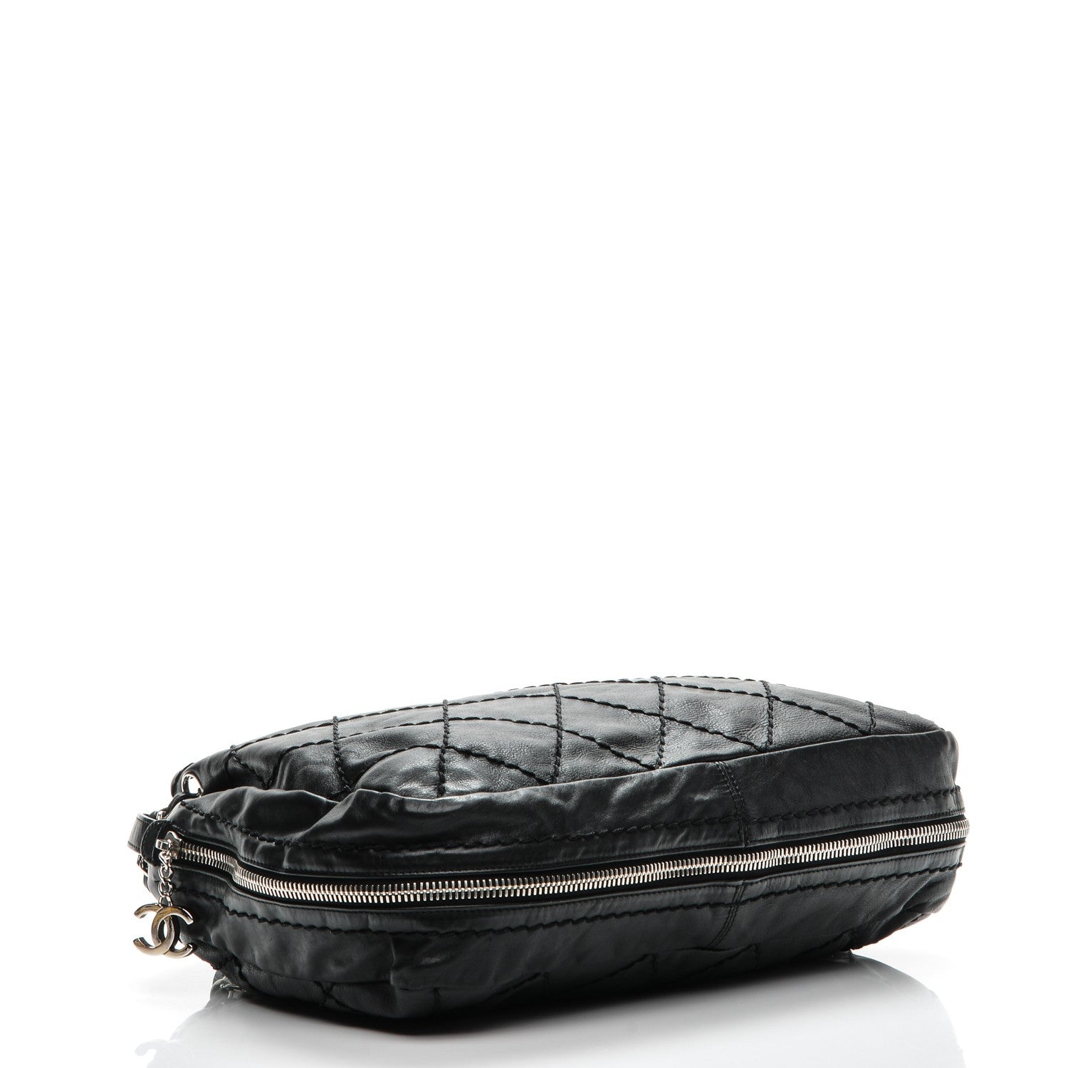 Chanel Lambskin Expandable Tote Black 4 of 8