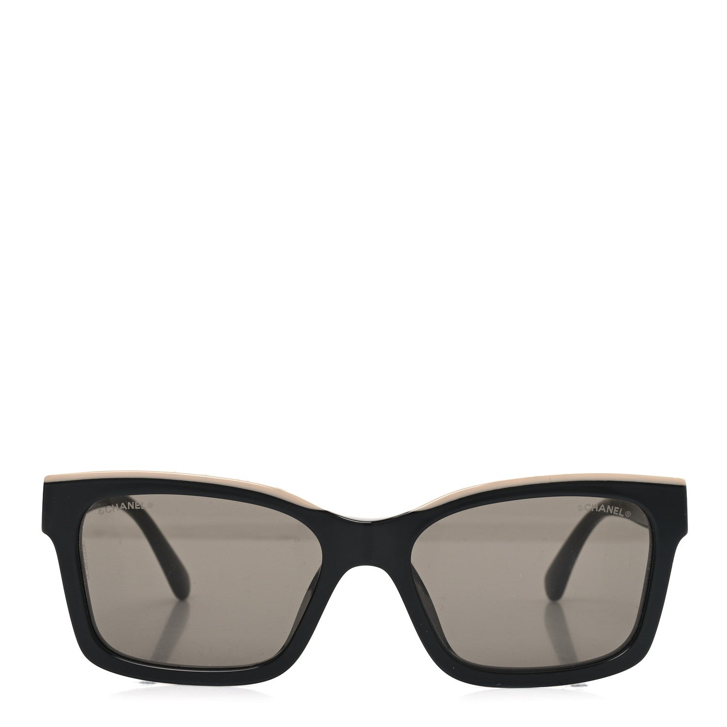 Chanel Acetate Polarized Square Sunglasses 5417-A Black 2 of 7