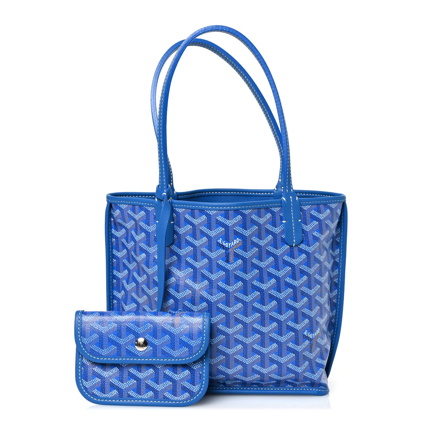 Goyard Goyardine Reversible Mini Anjou Sky Blue 4 of 21