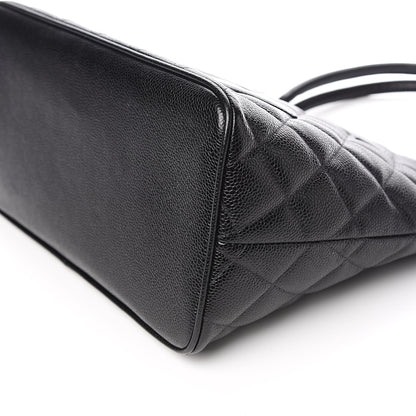 Chanel Caviar Quilted Medallion Tote Black 10 of 11