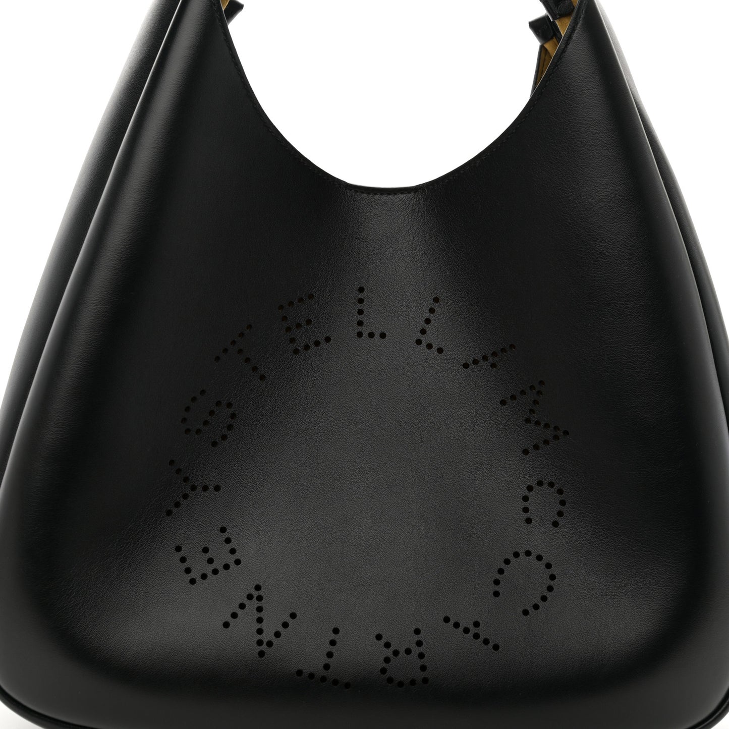 Eco Alter Nappa Perforated Slouchy Hobo Tote Black