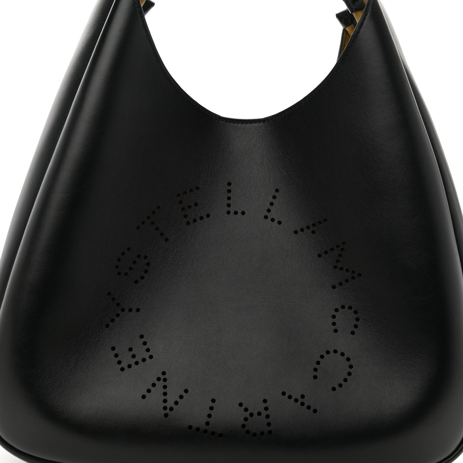 Stella McCartney Eco Alter Nappa Perforated Slouchy Hobo Tote Black 7 of 9