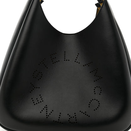 Stella McCartney Eco Alter Nappa Perforated Slouchy Hobo Tote Black 7 of 9