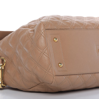 Marc Jacobs Calfskin Quilted Flap Shoulder Bag Taupe 7 of 11