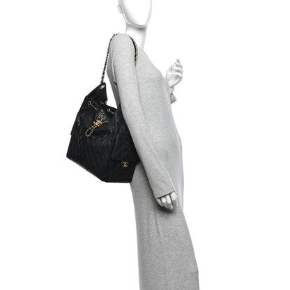 Chanel Caviar Quilted Medium Chanel 25 Handbag Black 2 of 11
