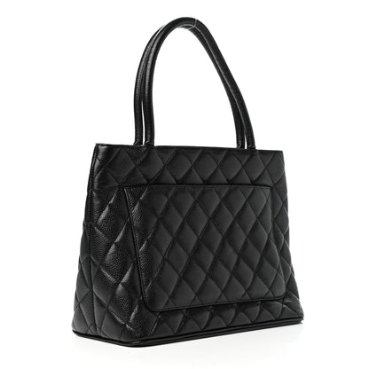 Chanel Caviar Quilted Medallion Tote Black 3 of 9