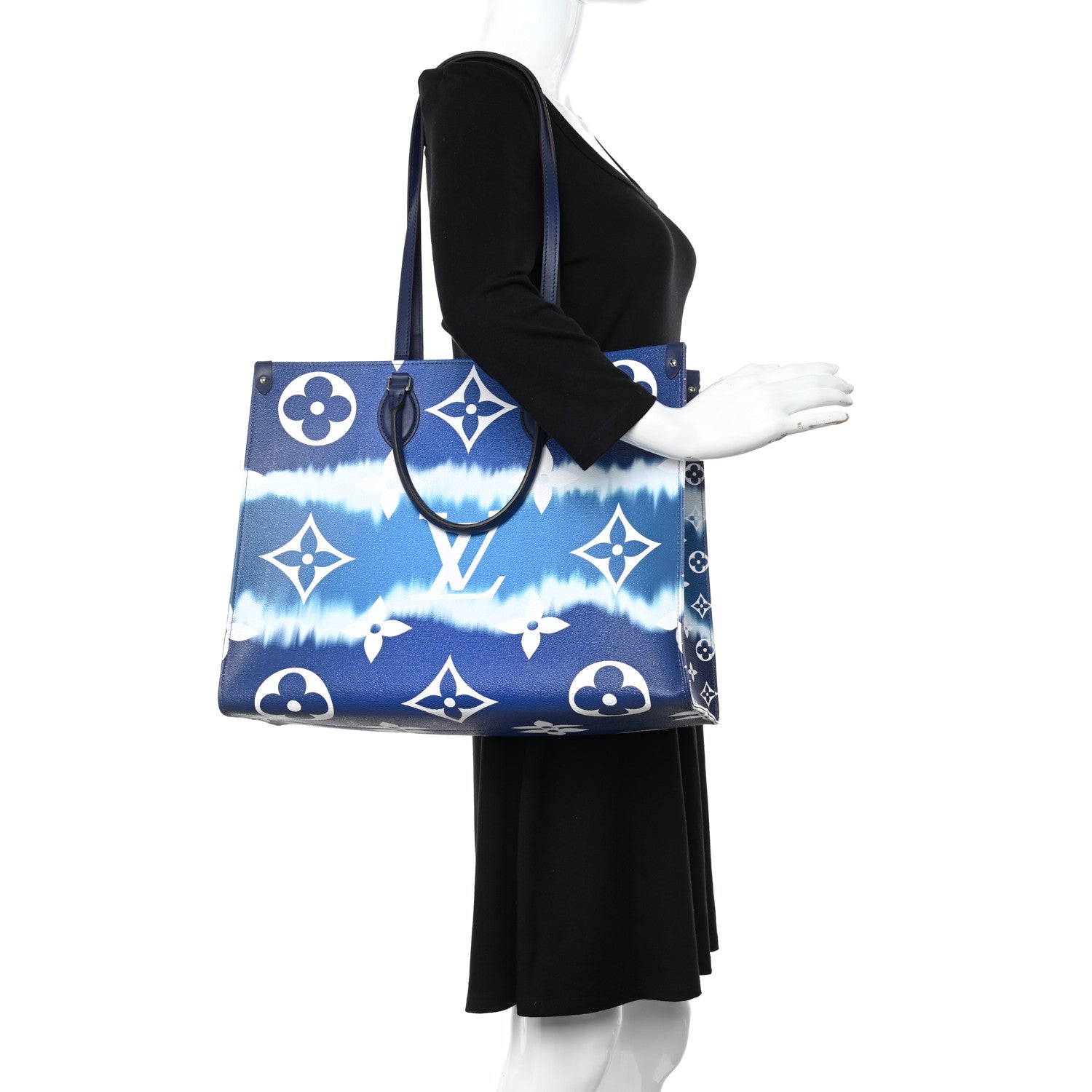 Louis Vuitton Monogram Escale Onthego GM Blue 2 of 10