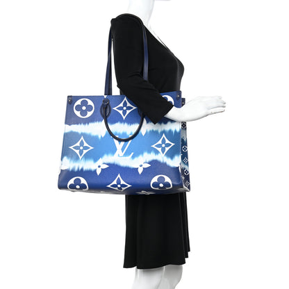 Louis Vuitton Monogram Escale Onthego GM Blue 2 of 10