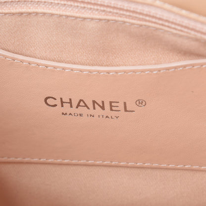 Chanel Patent Quilted Large Just Mademoiselle Bowling Bag Beige 6 of 11