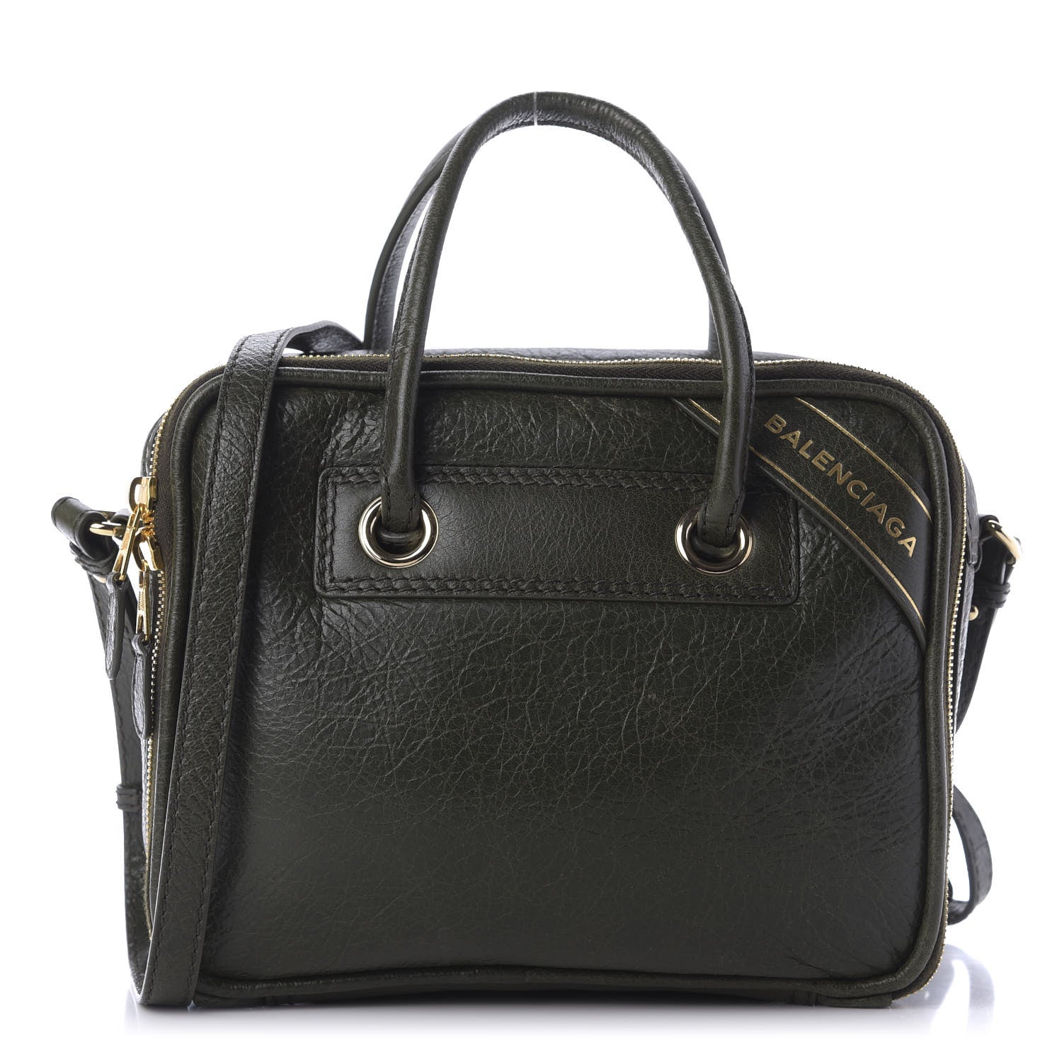 Balenciaga Agneau S Blanket Square Tote Green 1 of 11