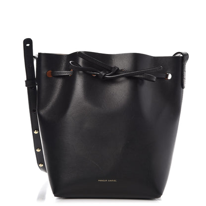 Mansur Gavriel Calfskin Mini Bucket Bag Black Ballerina 1 of 9