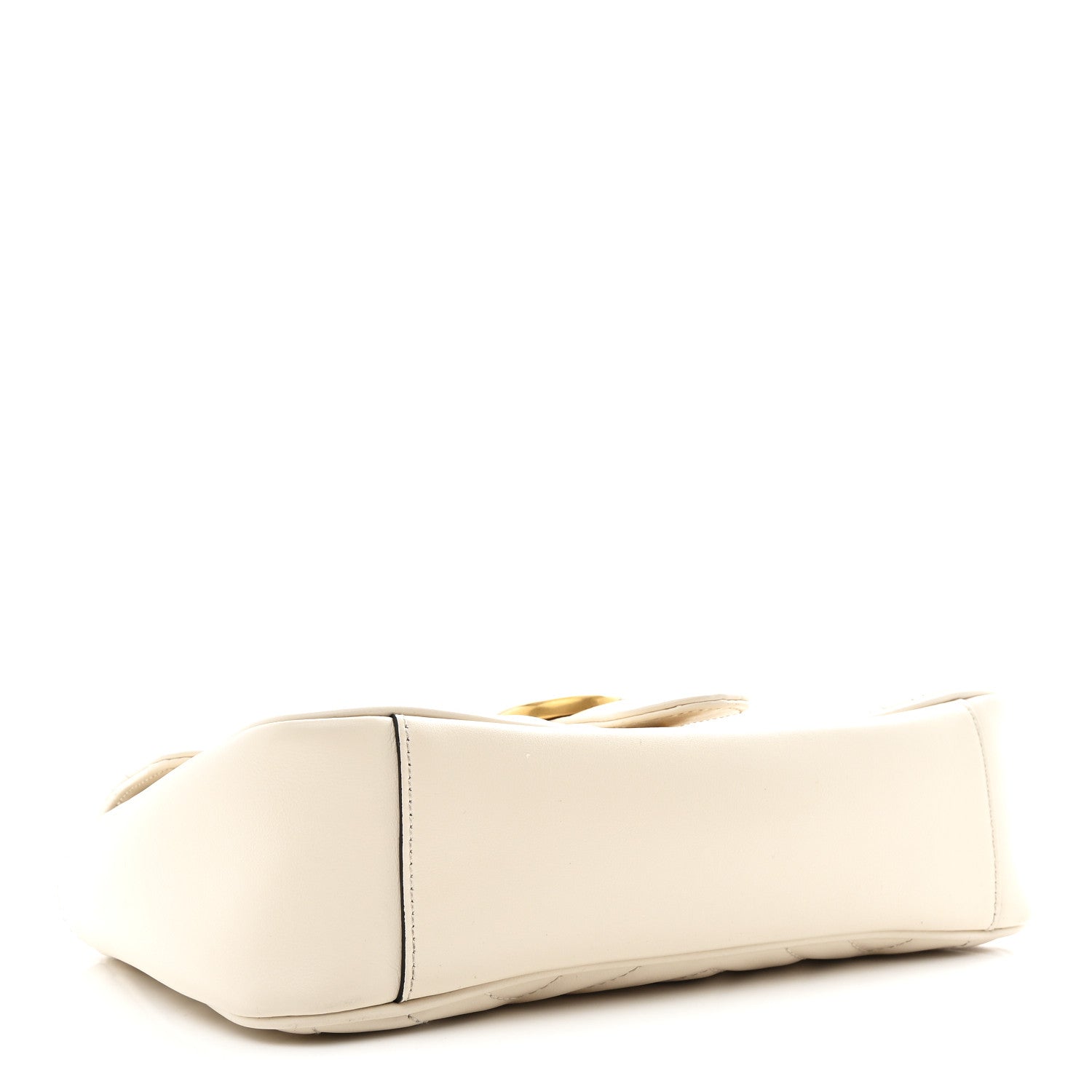 Gucci Calfskin Matelasse Small GG Marmont Shoulder Bag White 6 of 19