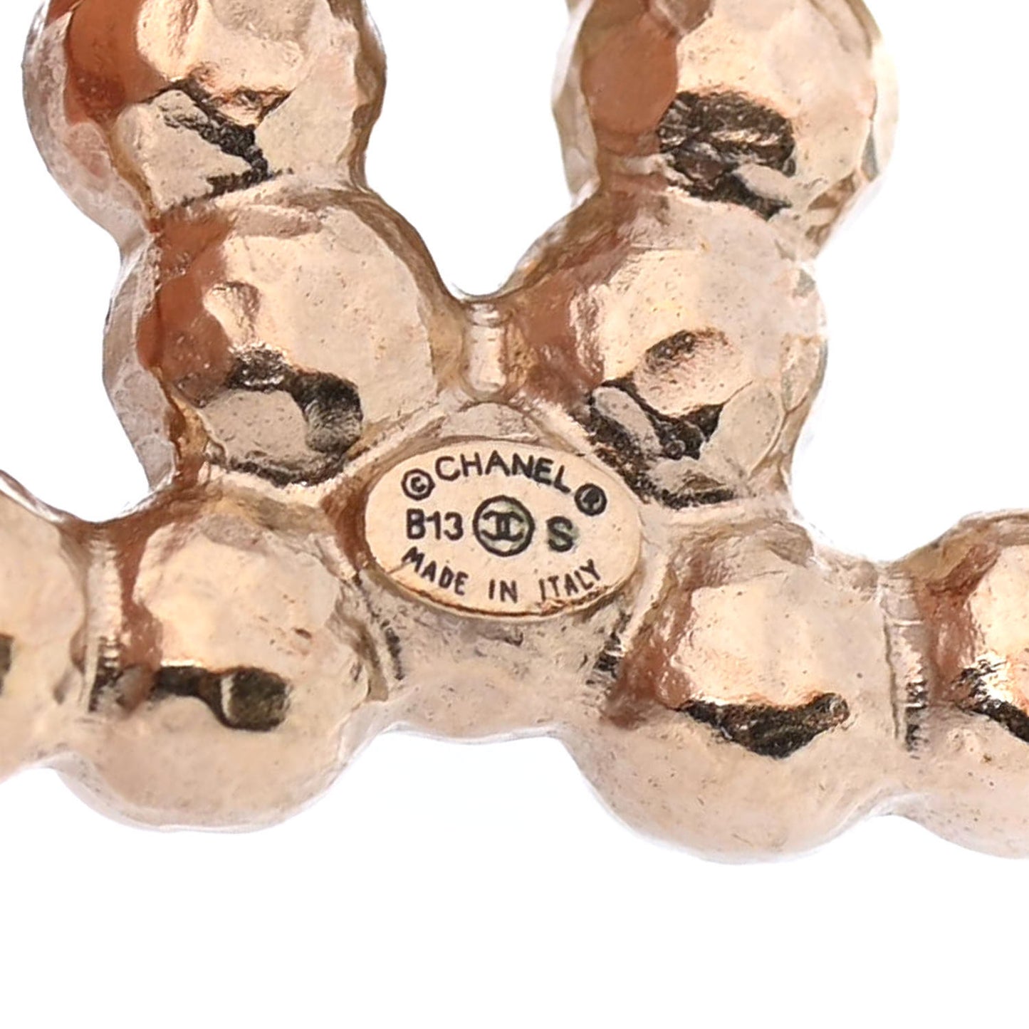Pearl CC Earrings Gold