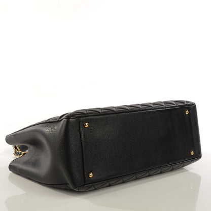 Chanel Caviar Quilted XL Grand Shopping Tote GST Black 4 of 8