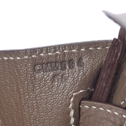 Hermes Togo Birkin 25 Etoupe 25 of 37