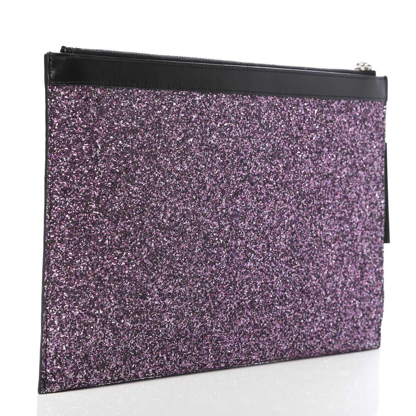 Calfskin Glitter Zipped Tablet Holder Purple
