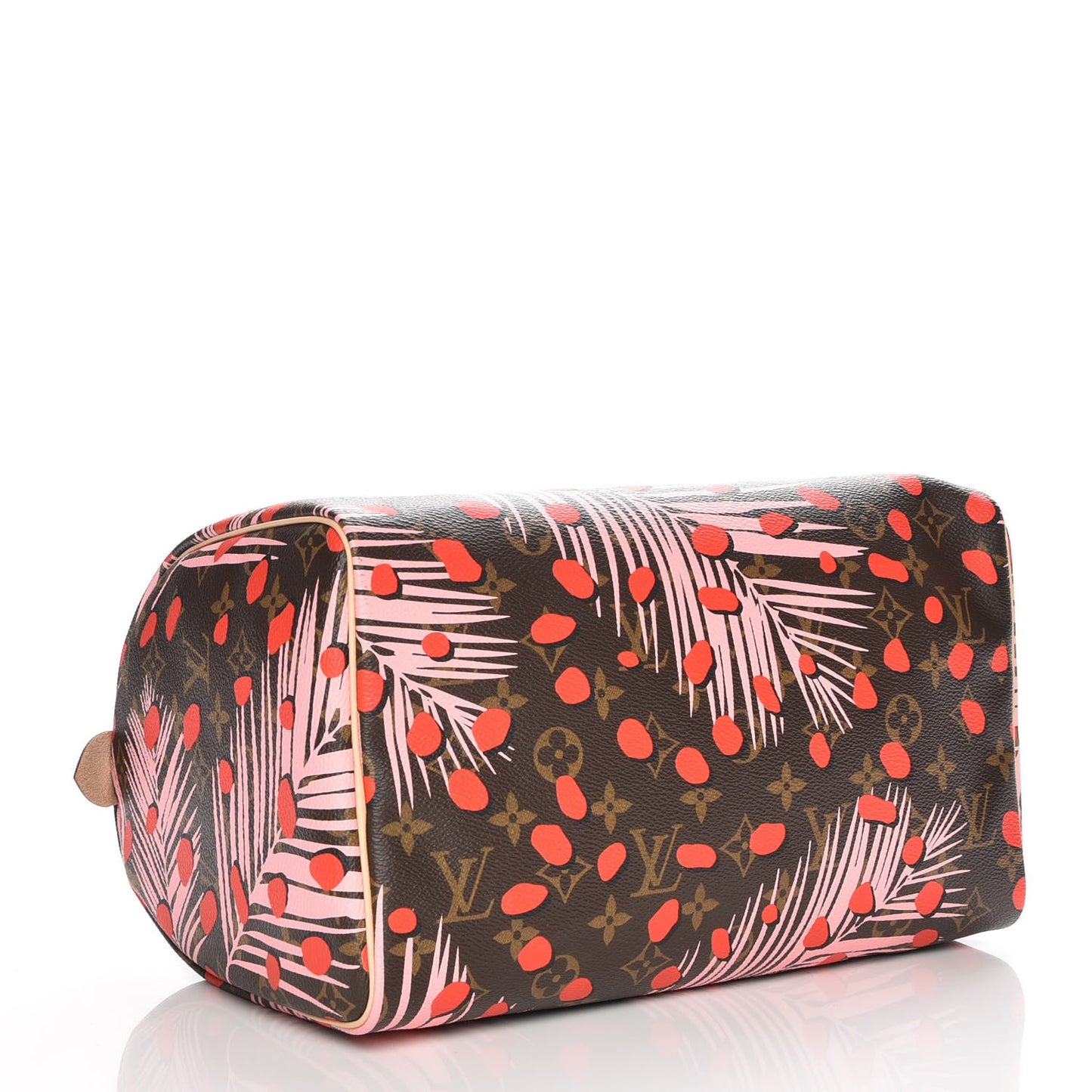 Monogram Jungle Dots Speedy 30 Sugar Pink Poppy