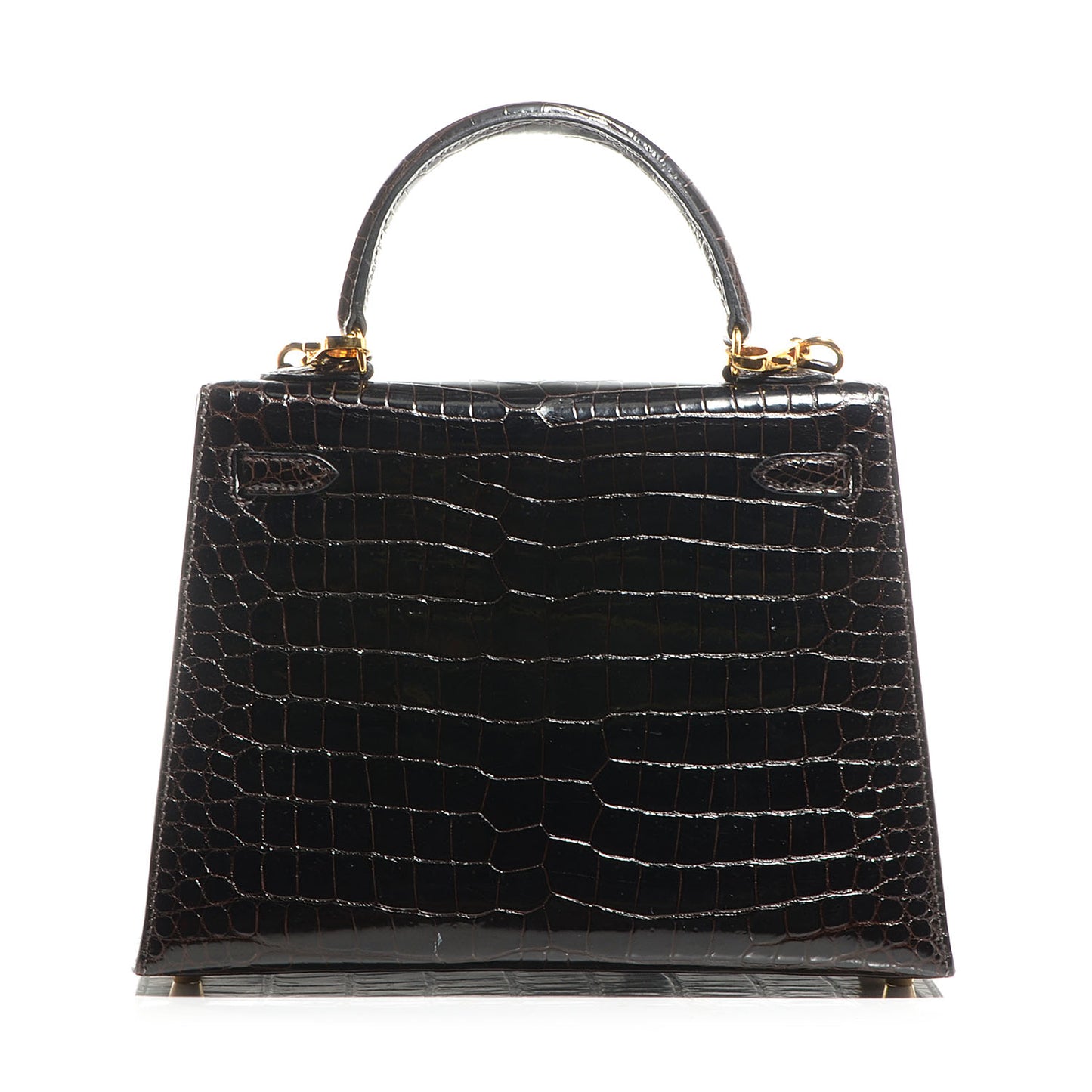 Shiny Porosus Crocodile Kelly Sellier 25 Cocoan