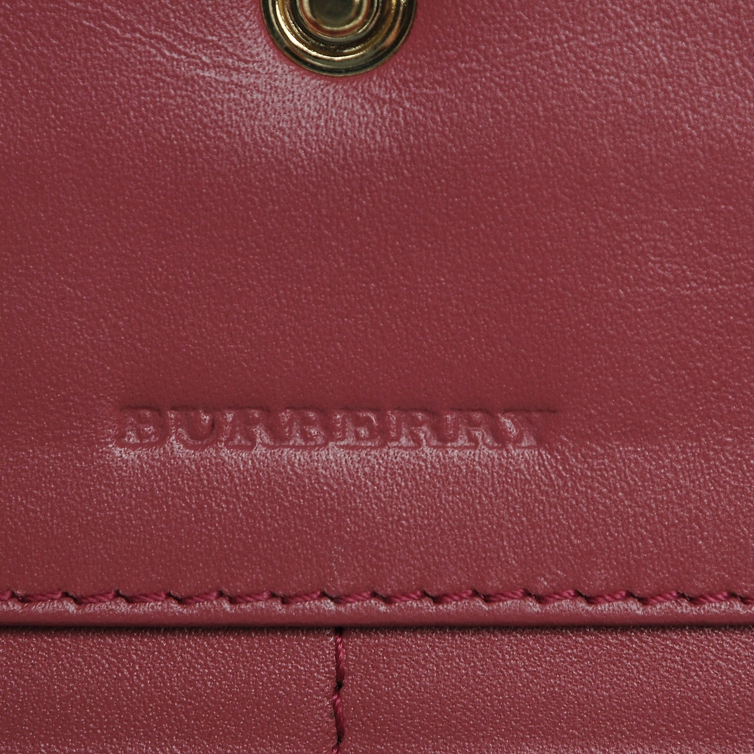 Burberry Heritage Grain Penrose Continental Wallet Crimson Pink 5 of 7