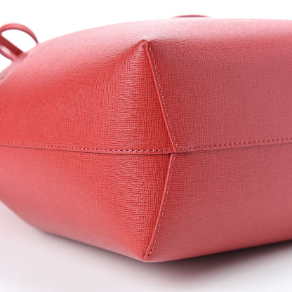 Mansur Gavriel Saffiano Mini Bucket Bag Flamma 8 of 11